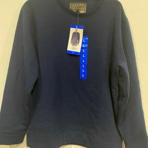 Jachs New York Pullover Crew Neck Sweater Soft Navy Blue